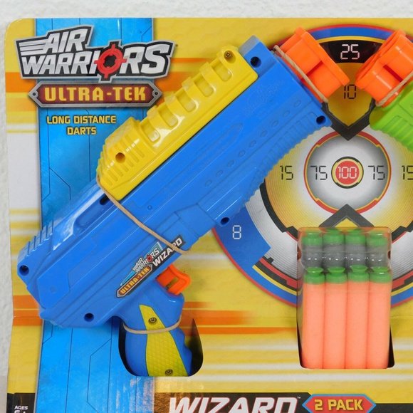 Ultra-Tek Wizard Air Warriors 2 Pack Long Distance 8 Suction Darts up to 72 feet - Picture 2 of 5